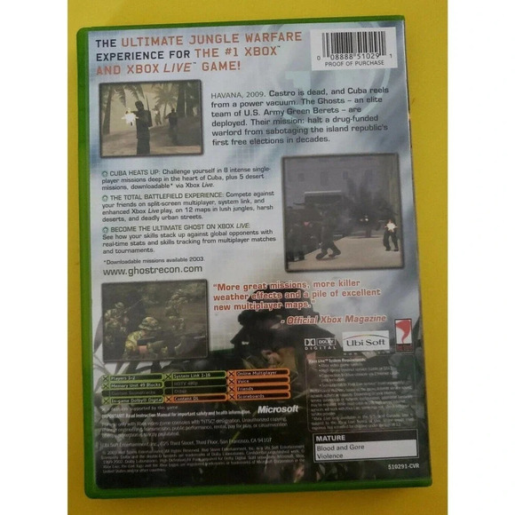 Tom Clancy's Ghost Recon: Island Thunder (Microsoft Xbox, 2003) - Picture 2 of 3